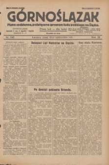 Górnoślązak : pismo codzienne, poświęcone sprawom ludu polskiego na Śląsku.R.28, nr 247 (25 października 1929) + dod.