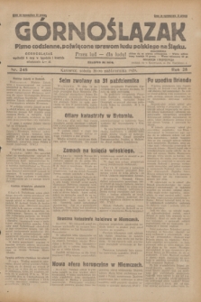 Górnoślązak : pismo codzienne, poświęcone sprawom ludu polskiego na Śląsku.R.28, nr 248 (26 października 1929) + dod.