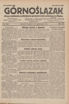 Górnoślązak : pismo codzienne, poświęcone sprawom ludu polskiego na Śląsku.R.28, nr 252 (31 października 1929) + dod.