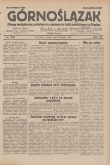 Górnoślązak : pismo codzienne, poświęcone sprawom ludu polskiego na Śląsku.R.28, nr 258 (8 listopada 1929) + dod.