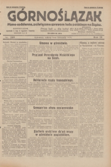 Górnoślązak : pismo codzienne, poświęcone sprawom ludu polskiego na Śląsku.R.28, nr 259 (9 listopada 1929) + dod.