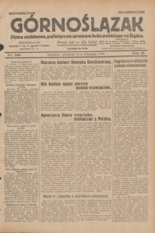 Górnoślązak : pismo codzienne, poświęcone sprawom ludu polskiego na Śląsku.R.28, nr 266 (17 listopada 1929) + dod.
