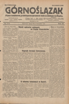 Górnoślązak : pismo codzienne, poświęcone sprawom ludu polskiego na Śląsku.R.28, nr 274 (27 listopada 1929) + dod.