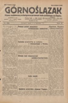 Górnoślązak : pismo codzienne, poświęcone sprawom ludu polskiego na Śląsku.R.28, nr 276 (29 listopada 1929) + dod.