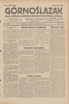 Górnoślązak : pismo codzienne, poświęcone sprawom ludu polskiego na Śląsku.R.28, nr 279 (3 grudnia 1929) + dod.