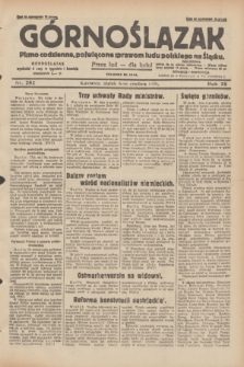 Górnoślązak : pismo codzienne, poświęcone sprawom ludu polskiego na Śląsku.R.28, nr 282 (6 grudnia 1929) + dod.