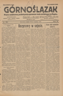 Górnoślązak : pismo codzienne, poświęcone sprawom ludu polskiego na Śląsku.R.28, nr 294 (20 grudnia 1929) + dod.