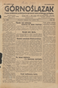 Górnoślązak : pismo codzienne, poświęcone sprawom ludu polskiego na Śląsku.R.28, nr 300 (29 grudnia 1929) + dod.
