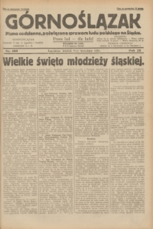 Górnoślązak : pismo codzienne, poświęcone sprawom ludu polskiego na Śląsku.R.29, nr 208 (9 września 1930) + dod.