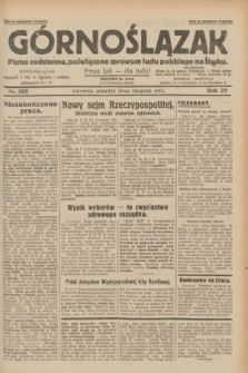 Górnoślązak : pismo codzienne, poświęcone sprawom ludu polskiego na Śląsku.R.29, nr 269 (20 listopada 1930)