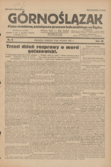 Górnoślązak : pismo codzienne, poświęcone sprawom ludu polskiego na Śląsku.R.30, nr 8 (11 stycznia 1931)