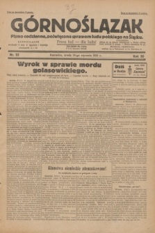 Górnoślązak : pismo codzienne, poświęcone sprawom ludu polskiego na Śląsku.R.30, nr 10 (14 stycznia 1931)