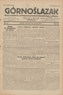 Górnoślązak : pismo codzienne, poświęcone sprawom ludu polskiego na Śląsku.R.30, nr 11 (15 stycznia 1931)
