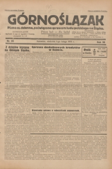 Górnoślązak : pismo codzienne, poświęcone sprawom ludu polskiego na Śląsku.R.30, nr 26 (1 lutego 1931)