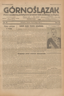 Górnoślązak : pismo codzienne, poświęcone sprawom ludu polskiego na Śląsku.R.30, nr 38 (17 lutego 1931)