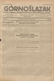 Górnoślązak : pismo codzienne, poświęcone sprawom ludu polskiego na Śląsku.R.30, nr 39 (18 lutego 1931)