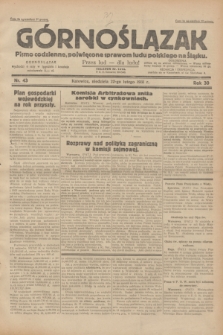 Górnoślązak : pismo codzienne, poświęcone sprawom ludu polskiego na Śląsku.R.30, nr 43 (22 lutego 1931)