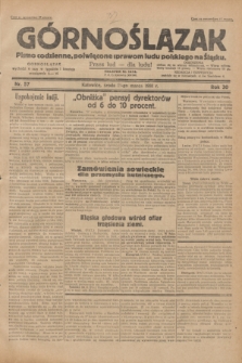 Górnoślązak : pismo codzienne, poświęcone sprawom ludu polskiego na Śląsku.R.30, nr 57 (11 marca 1931)