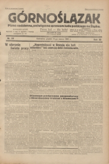 Górnoślązak : pismo codzienne, poświęcone sprawom ludu polskiego na Śląsku.R.30, nr 59 (13 marca 1931)