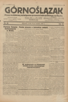 Górnoślązak : pismo codzienne, poświęcone sprawom ludu polskiego na Śląsku.R.30, nr 86 (15 kwietnia 1931)