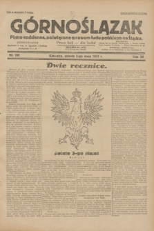 Górnoślązak : pismo codzienne, poświęcone sprawom ludu polskiego na Śląsku.R.30, nr 101 (2 maja 1931)