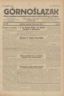 Górnoślązak : pismo codzienne, poświęcone sprawom ludu polskiego na Śląsku.R.30, nr 119 (24 maja 1931)