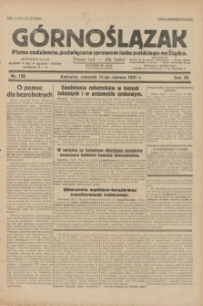 Górnoślązak : pismo codzienne, poświęcone sprawom ludu polskiego na Śląsku.R.30, nr 138 (18 czerwca 1931)