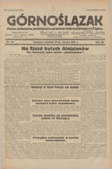 Górnoślązak : pismo codzienne, poświęcone sprawom ludu polskiego na Śląsku.R.30, nr 141 (21 czerwca 1931)