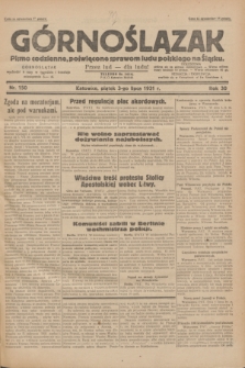 Górnoślązak : pismo codzienne, poświęcone sprawom ludu polskiego na Śląsku.R.30, nr 150 (3 lipca 1931)