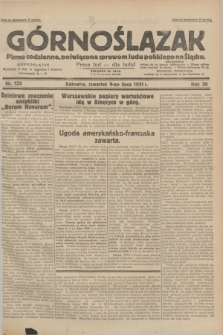 Górnoślązak : pismo codzienne, poświęcone sprawom ludu polskiego na Śląsku.R.30, nr 155 (9 lipca 1931)