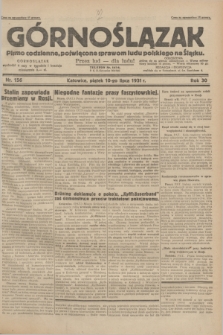 Górnoślązak : pismo codzienne, poświęcone sprawom ludu polskiego na Śląsku.R.30, nr 156 (10 lipca 1931)