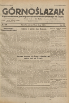 Górnoślązak : pismo codzienne, poświęcone sprawom ludu polskiego na Śląsku.R.30, nr 159 (14 lipca 1931)