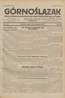 Górnoślązak : pismo codzienne, poświęcone sprawom ludu polskiego na Śląsku.R.30, nr 191 (21 sierpnia 1931)
