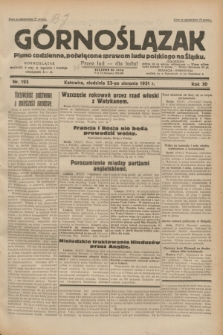 Górnoślązak : pismo codzienne, poświęcone sprawom ludu polskiego na Śląsku.R.30, nr 193 (23 sierpnia 1931)