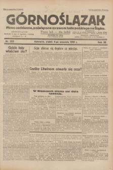 Górnoślązak : pismo codzienne, poświęcone sprawom ludu polskiego na Śląsku.R.30, nr 203 (4 września 1931)