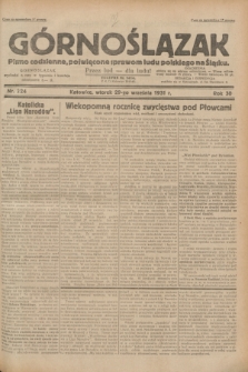 Górnoślązak : pismo codzienne, poświęcone sprawom ludu polskiego na Śląsku.R.30, nr 224 (29 września 1931)