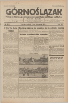 Górnoślązak : pismo codzienne, poświęcone sprawom ludu polskiego na Śląsku.R.30, nr 263 (13 listopada 1931)