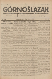 Górnoślązak : pismo codzienne, poświęcone sprawom ludu polskiego na Śląsku.R.30, nr 282 (5 grudnia 1931)