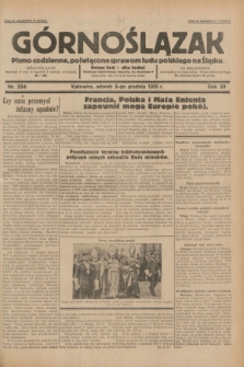 Górnoślązak : pismo codzienne, poświęcone sprawom ludu polskiego na Śląsku.R.30, nr 284 (8 grudnia 1931)