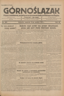 Górnoślązak : pismo codzienne, poświęcone sprawom ludu polskiego na Śląsku.R.30, nr 285 (10 grudnia 1931)