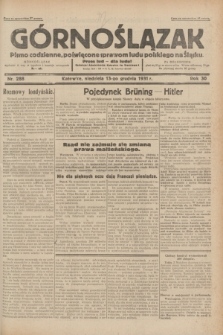 Górnoślązak : pismo codzienne, poświęcone sprawom ludu polskiego na Śląsku.R.30, nr 288 (13 grudnia 1931)