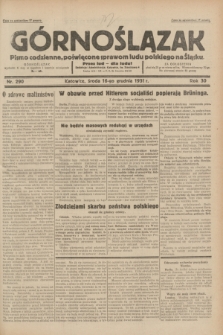 Górnoślązak : pismo codzienne, poświęcone sprawom ludu polskiego na Śląsku.R.30, nr 290 (16 grudnia 1931)