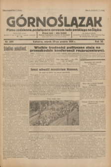 Górnoślązak : pismo codzienne, poświęcone sprawom ludu polskiego na Śląsku.R.30, nr 299 (29 grudnia 1931)