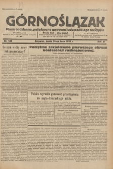 Górnoślązak : pismo codzienne, poświęcone sprawom ludu polskiego na Śląsku.R.31, nr 165 (20 lipca 1932)