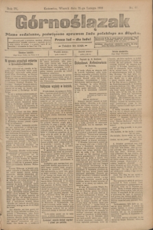 Górnoślązak : pismo codzienne, poświęcone sprawom ludu polskiego na Śląsku.R.4, nr 42 (21 lutego 1905)