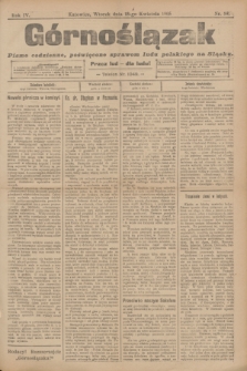 Górnoślązak : pismo codzienne, poświęcone sprawom ludu polskiego na Śląsku.R.4, nr 89 (18 kwietnia 1905)