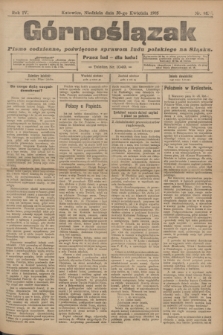 Górnoślązak : pismo codzienne, poświęcone sprawom ludu polskiego na Sląsku.R.4, nr 98 (30 kwietnia 1905) + dod.
