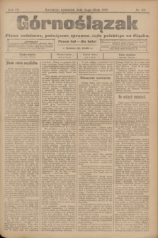 Górnoślązak : pismo codzienne, poświęcone sprawom ludu polskiego na Śląsku.R.4, nr 107 (11 maja 1905)