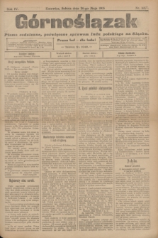 Górnoślązak : pismo codzienne, poświęcone sprawom ludu polskiego na Sląsku.R.4, nr 115 (20 maja 1905) + dod.