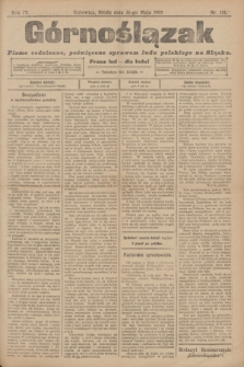 Górnoślązak : pismo codzienne, poświęcone sprawom ludu polskiego na Sląsku.R.4, nr 124 (31 maja 1905)